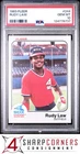 1983 Fleer Baseball Rudy Law #244 PSA 10