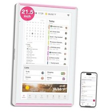 21.5 Inch Digital Calendar, Full HD Touchscreen Smart Planner 21.5 Inches White