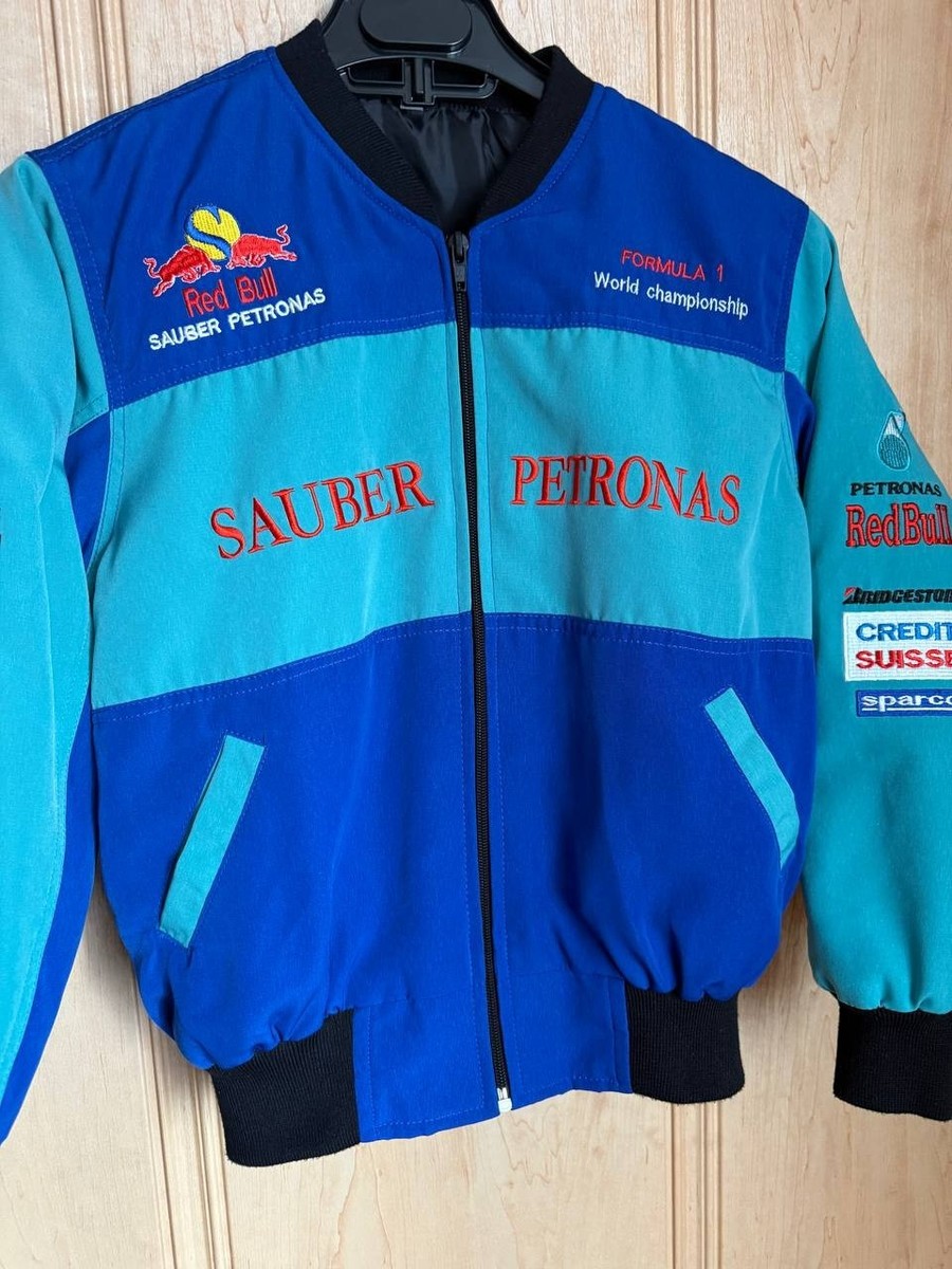 RED BULL SAUBER PETRONAS 90s F1 FORMULA BOMBER JACKET VINTAGE KIDS