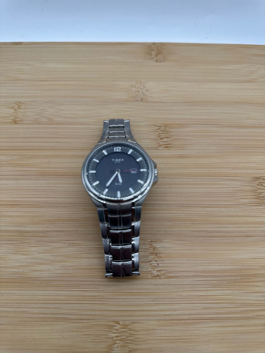 Timex Harborside Coast Solar Men's 43mm Wristwatch Stainless Steel