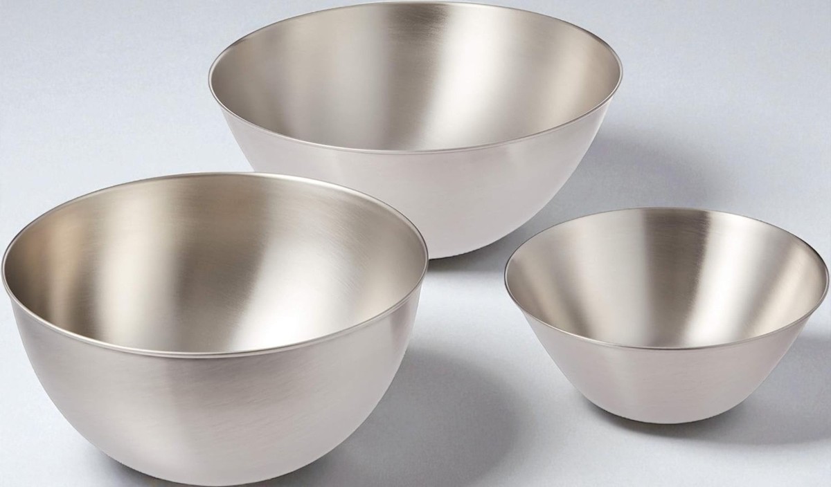 Yanagi Sori Stainless Mixing Bowl Set 19cm 23cm 27cm Japan Kitchen
