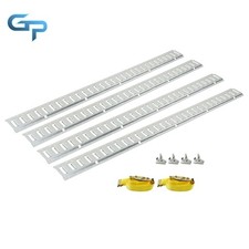 10pcs E Track Tie-down Rail Kit Trucks Vans Garages Trailer Tie Down System