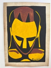 Pablo Picasso COA Art Painting Original Drawing Vintage Paper Signed