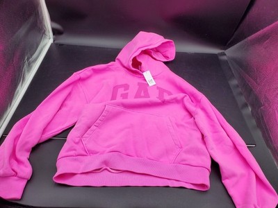    NWT Gap Kids Gap Logo Pullover Hoodie size XXL 14-16 Hot Sassy Pink   