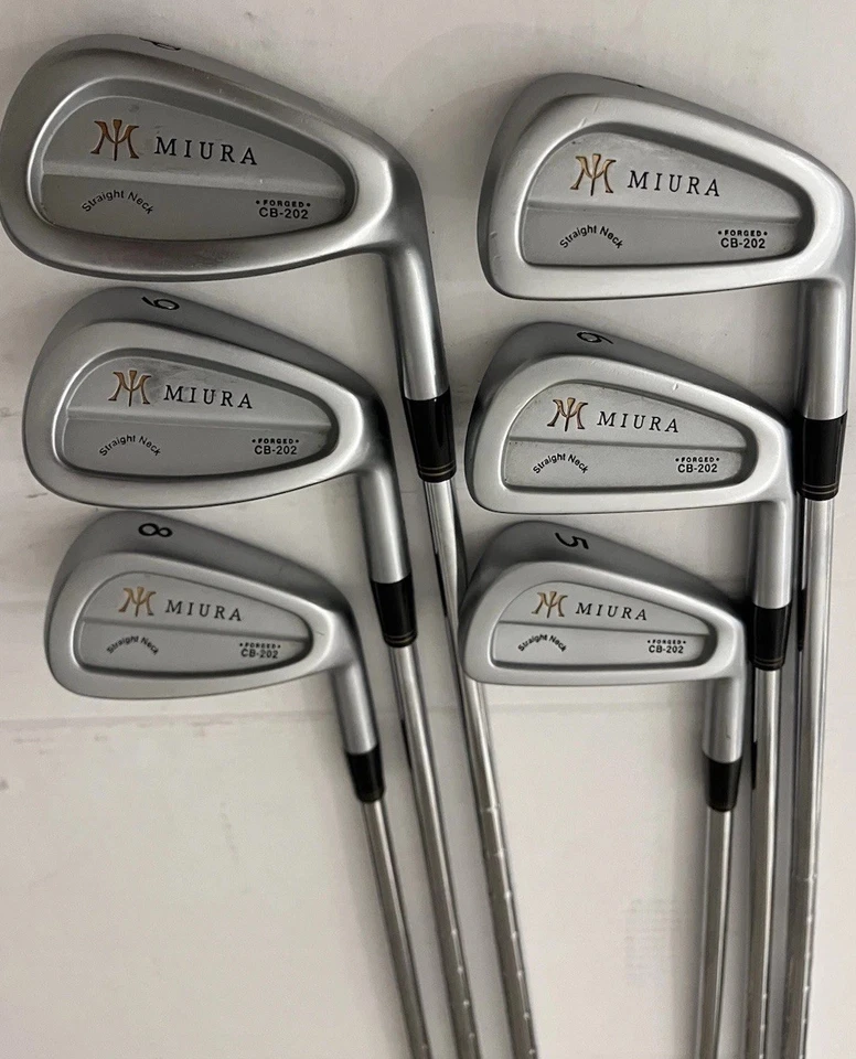Miura STRAIGHT NECK CB-202 Ferri da Stiro 5-PW USATI SOLO 2 GIOCHI/collezione negozio o 24 PP - Immagine 2 di 4