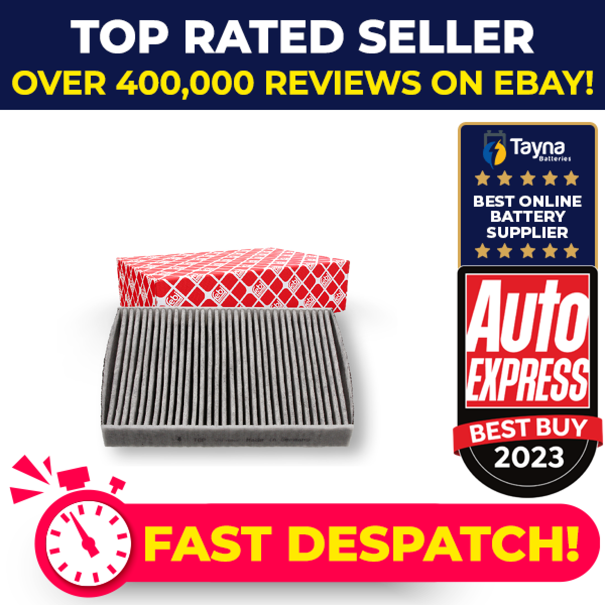 Pollen / Cabin Filter fits PEUGEOT 508 Mk1 1.6 10 to 18 1609695780 6479K9 Febi
