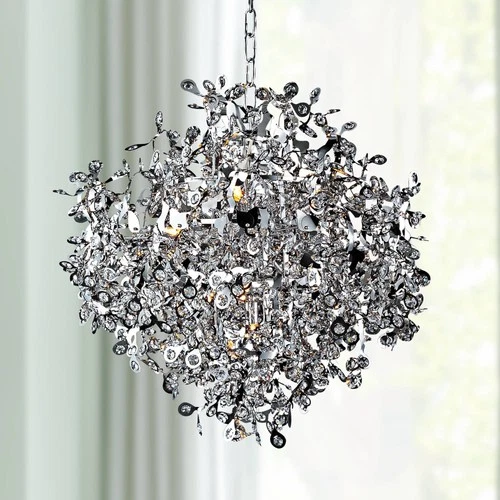Maxim Comet 25" Wide Chrome and Crystal Chandelier - Picture 1 of 10