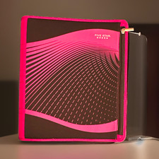 Mead Five Star Pink/Black Zip-Around 3-Ring Binder Organizer for School
