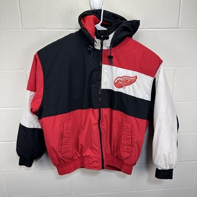 Vintage Fans Pick Detroit Red Wings Spell Out Puffer Jacket Men s XL Full Zip