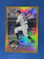 2003 Topps Chrome Gold Refractors #195 Robert Fick Detroit Tigers #/449