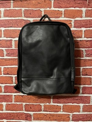 Ermenegildo Zegna Parfums Black Backpack Minimalist Luxury Rucksack Bag PVC