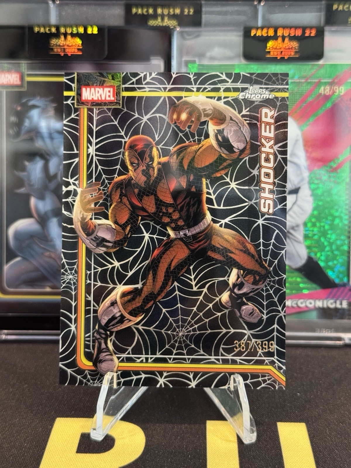 2026 Topps Chrome Marvel Shocker #153 Spider Web Refractor /399