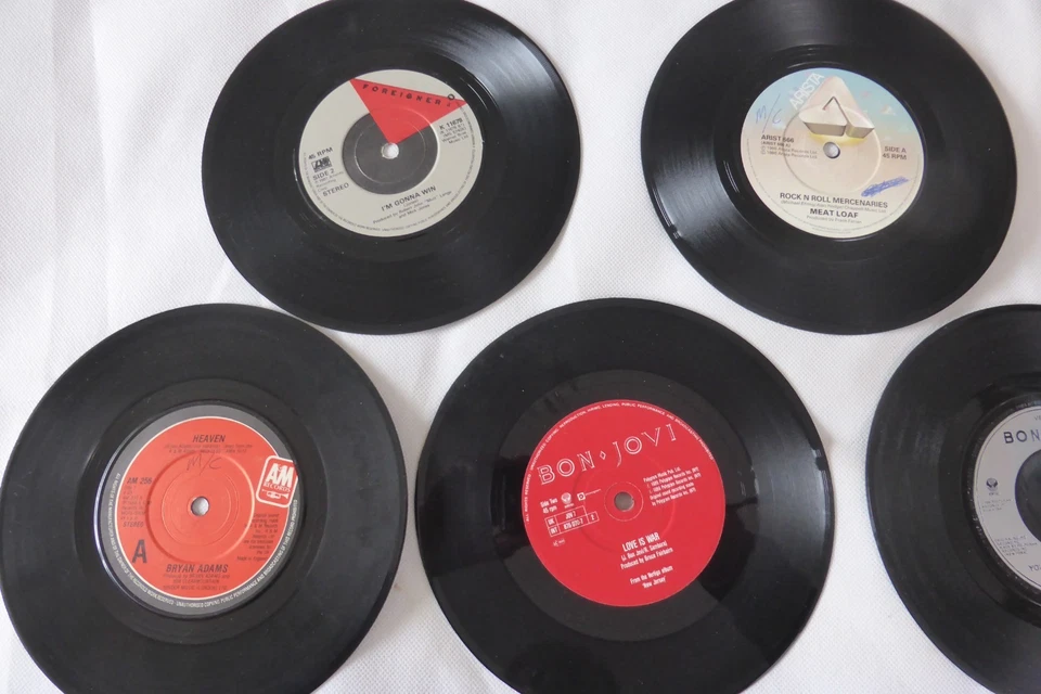 Lot: 15 X 7"  AOR Vinyl - FOREIGNER/MEAT LOAF/EUROPE/BON-JOVI/B ADAMS - Image 4 of 4