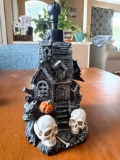 Halloween Haunted House Soap Dispenser Skulls and Pumpkins with Skull Top