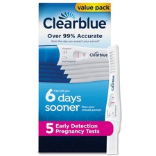 Clearblue Early Detection Pregnancy Test, 5 Ct 5 Count Pack of 1 
