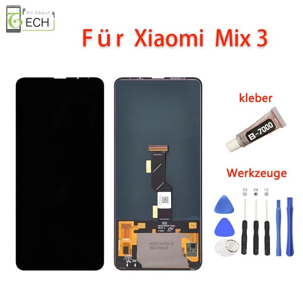 FüR Xiaomi Mi Mix 3 Lcd (Oled) Display Bildschirm Touch Screen Schwarz-image