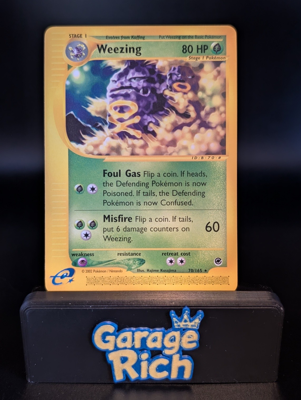 Weezing eReader 070/165 - NM -Expedition Pokemon TCG WOTC 2002 Vintage