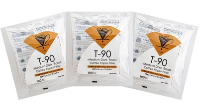 Cafec Medium Dark Kaffeefilterpapier 2-4 Tassen 100 Stück (MC4-100) Bündel von drei