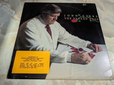 John Gibbs - The Broken Rose LP Record Gospel Beatty Productions Nashville 