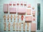28 RARE MPC MARX TEENETTES WOMEN LADIES FEMALES 1/32 60MM 70MM PLASTIC PLAYSET