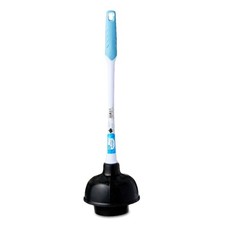 Deluxe Toilet Plunger with 16 Inch Ergonomic Plastic Handle 1 Each