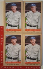 (4) WALLY PIPP New York Yankees Scarce HELMAR CARAMEL CORN Baseball Cards