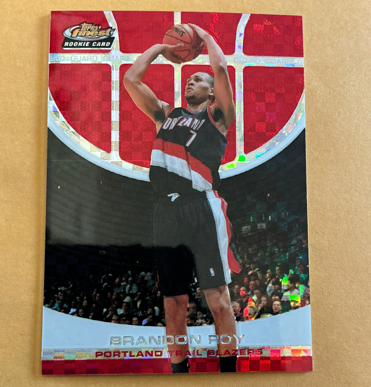 Topps Finest 2007 Brandon Roy Trail Blazers Rookie Xfractor #145 117/169