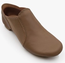 Capezio E series leather slip on jazz shoes EJ2 Caramel 4 Womens