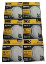 (6 Box) BRK Smoke & Carbon Monoxide Combo Alarm SMCO110V-AC HARDWIRE $500 retail