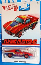Hot Wheels 2020 Flying Customs Target Retro Blvd. Bruiser Red w/ 5SPs
