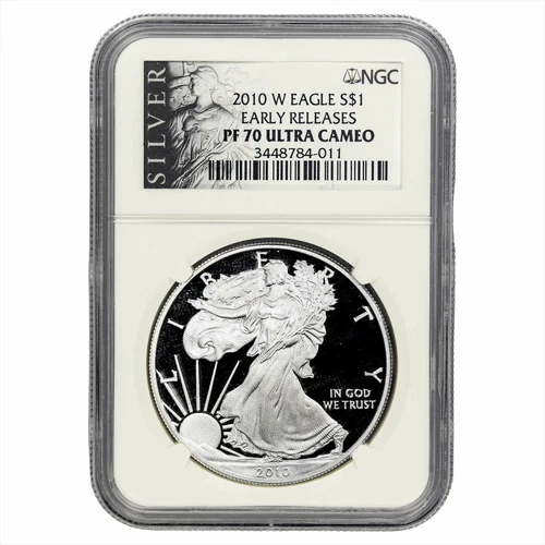2010-W American Silver Eagle Early Releases NGC PF70 Ultra Cameo