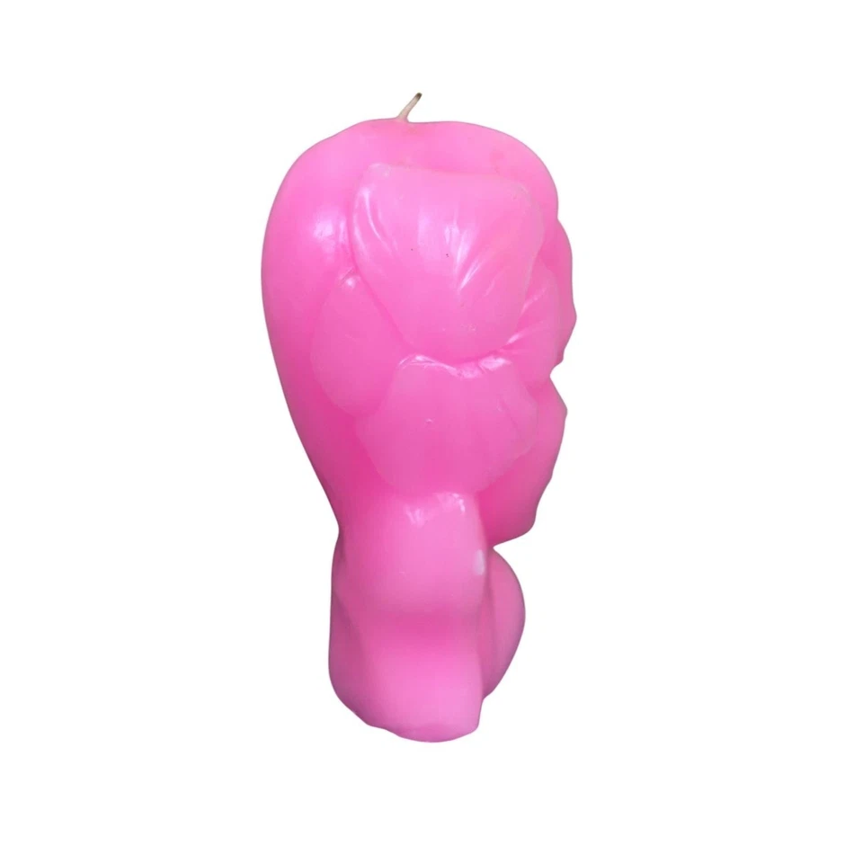 Vela Cabeza Dama Rosa Mujer Hawaiana Busto Tiki Tropical Molde Marwal Sin Usar De Colección Foto 3 de 4