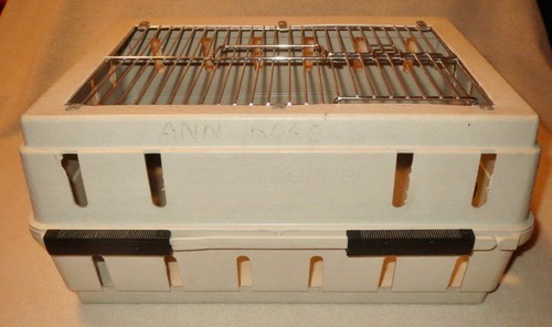 Doskocil Cabin Kennel WIRE TOP Small Animal Travel Airline Crate 17x12x8 USA