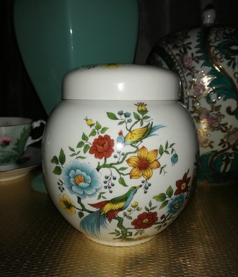 Vintage SADLER England Paradiesvogel Chinoisery Muster Ingwerglas