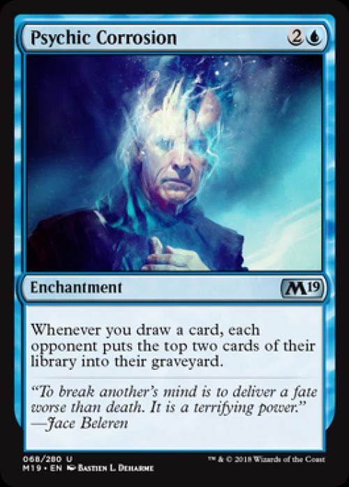 Psychic Corrosion -Foil Light Play English MTG Magic 2019 Core Set