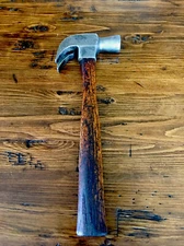 Vintage bell shape claw hammer original  handle