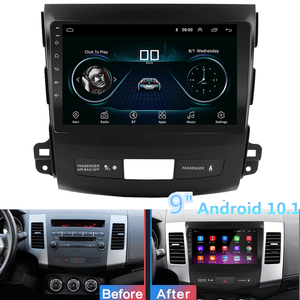 For 06-12 Mitsubishi Outlander 9/'/' Android 10.1 Car Stereo Radio GPS DAB 2+32GB