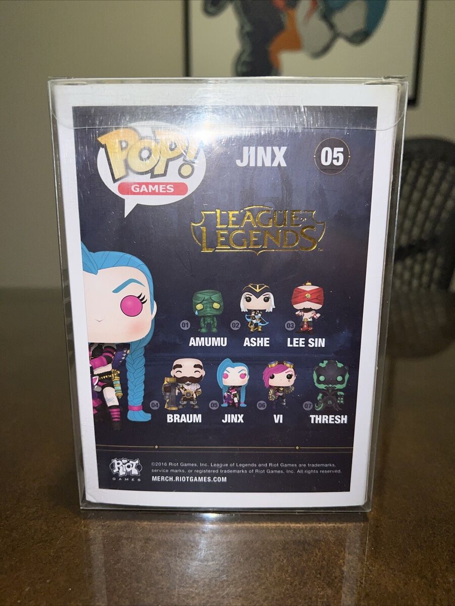 LEAGUE OF LEGENDS JINX FUNKO POP VINYL FIGURE #05 NEW RARE LEAGUE OF LEGENDS JINX FUNKO POP VINYL FIGURE #05 NEW RARE
