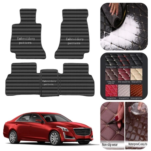 For Mercedes Benz Models 1995-2025 Car Floor Mats Carpets Luxury Leather Rugs - Bild 12 von 30