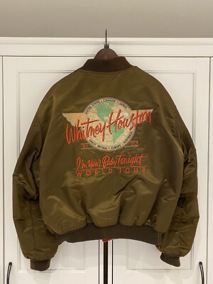 Whitney Houston I'm Your Baby Tonight World Tour Bomberjacke Größe L