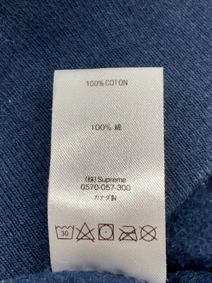 Felpa Supreme con cappuccio M cotone navy usata