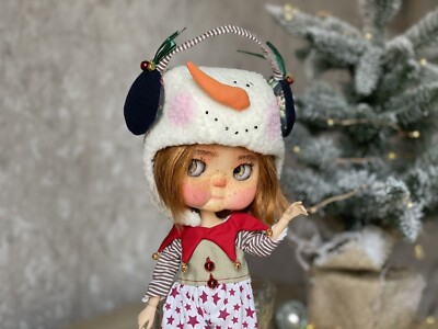 Doll Christmas Vintage Suit, Blythe Doll Outfit Set Clothes, Blythe winter outfi