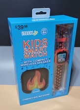 Smartwatch and LED Bluetooth iTech Jr Speaker Kids Boys Flame Strap - Brand NEW