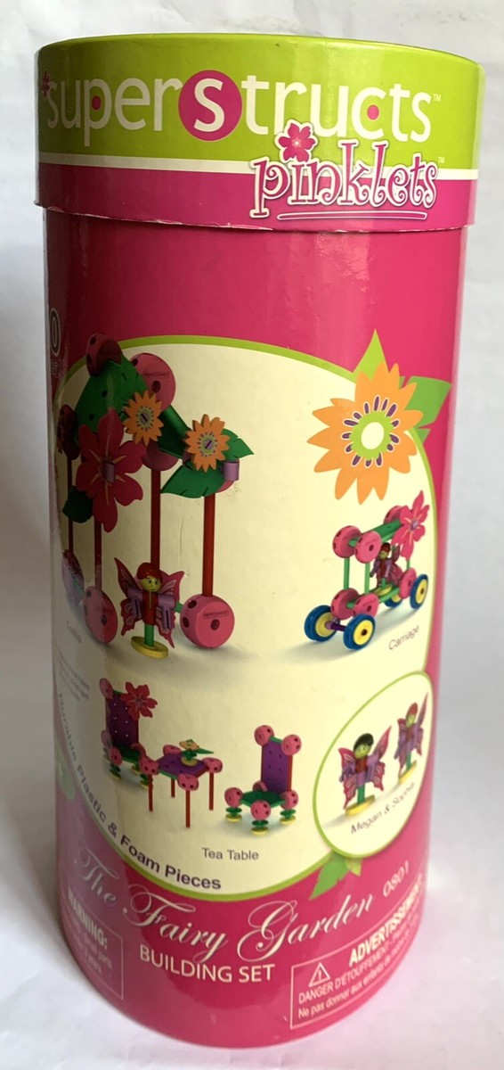 Superstructs Pinklets Fairy Garden Tinker Toy Set Model 0801 Pink