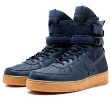 2017 Nike SF Air Force 1 High Navy Gum Size 12 Blue