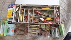 New ListingVintage fishing lure, tackle, box lot