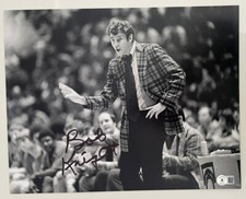 BOB KNIGHT SIGNED INDIANA HOOSIERS 11X14 PHOTO BAS BECKETT