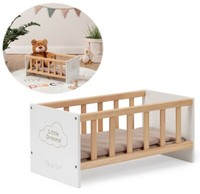 Puppenbett Sleepy Little Dreams Aus Holz (Weiß-Schlamm) Holzbett Bett Puppe