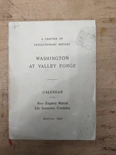 1898 Calendar A Chapter In Revolutionary History Washington At Valley Forge