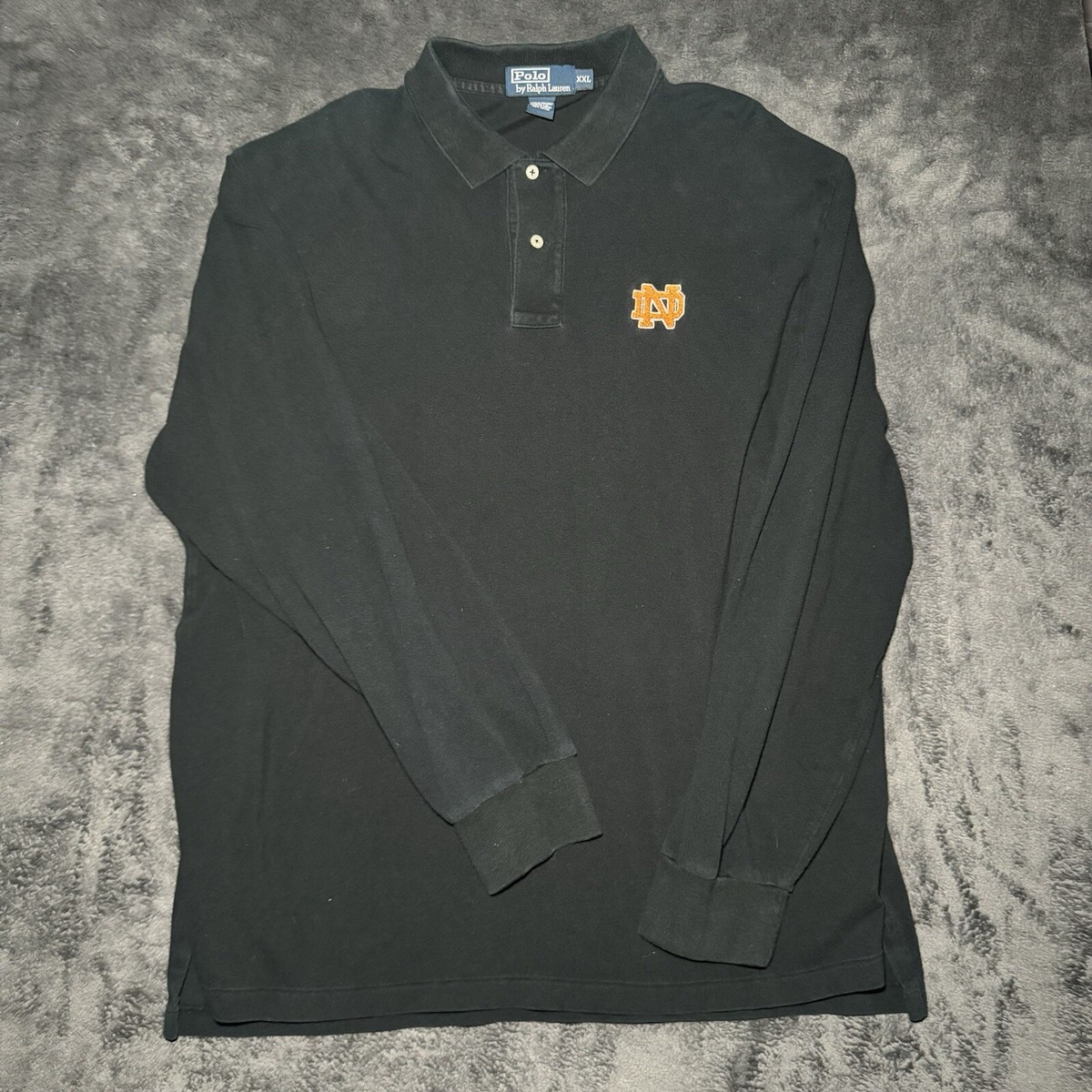 VTG Polo Ralph Lauren Polo Shirt Size XXL Notre Dame Pony Long  